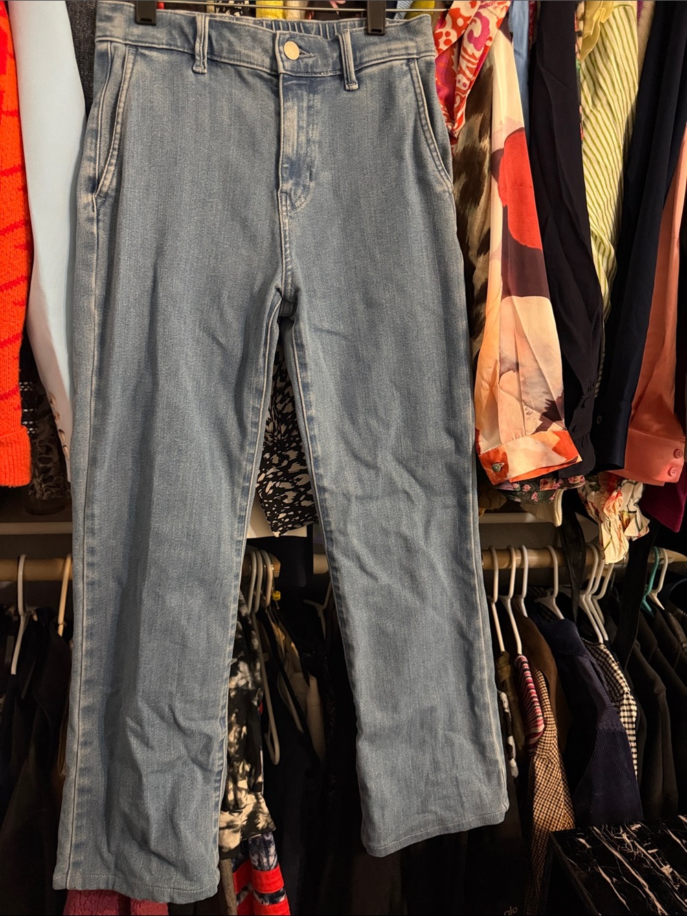 Uniqlo flare jeans xs 24-26.5 waist